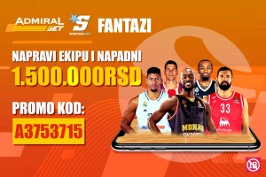 Jedinstvena ponuda, klađenje na košarkaške fantazi poene , uključi se u Fantazi Sportske Evroligu!
